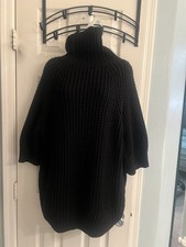 J Crew Fisherman Cotton Sweater Medium Black