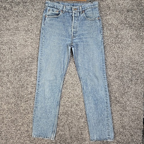 Vintage Levis 501 Jeans Herren 32x32 blau Stone Wash gerade hergestellt in USA Y2K Denim