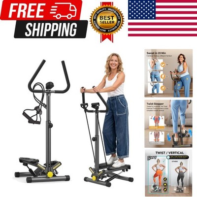 Stepper Machine with Resistance Bands, Mini Stepper with 300LBS Weight Capaci...