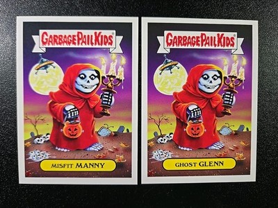 Misfits Glenn Danzig Misfit Manny Ghost Glenn Spoof 2 Card Set Garbage Pail Kids
