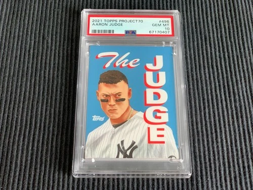 2021 TOPPS PROJECT 70 #496 AARON JUDGE / MARKET *PSA 10 GEM MINT* YANKEES