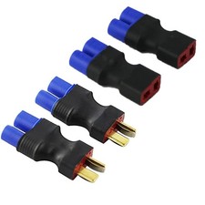 4pcs EC3 to T-Plug Male Female No-Wire Adapters for RC LiPo Battery ESC