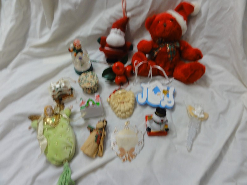 Vintage Christmas Ornament / Plush Junk Drawer  Lot.~ AVON, Applauce. Unbranded 