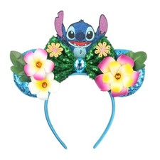 Stitch Minnie Headbands with Flowers  Rhinestones NEW