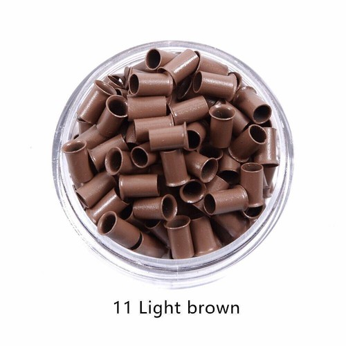 Micro Copper Tube Rings Beads Links Human Hair Extensions Tools 3.4mm 1000pcs - Picture 17 of 31