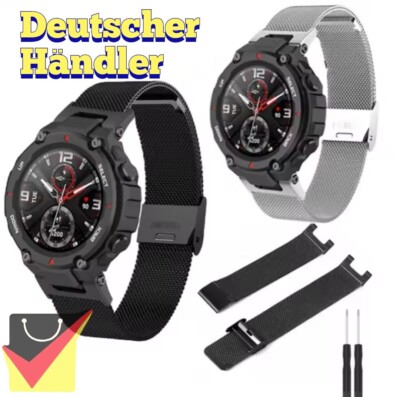 Milanese Edelstahl Armband für Amazfit T-Rex / T-Rex Pro Smart Watch Band Strap