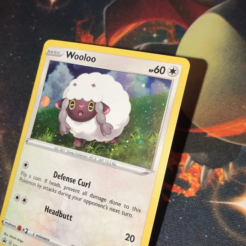 Wooloo ~ SWSH011 ~ Holo ~ SWORD & SHIELD PROMO ~ NEAR MINT ~ Pokemon Card - Image 3 of 4
