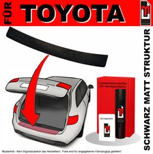 Lackschutzfolie Ladekantenschutz für Toyota Yaris XP9 2005-2011 Schwarz matt