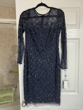 adrianna papell dress 8 sequin NWT