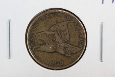 1858 Flying Eagle Cent Small Letters VF+++ 3060