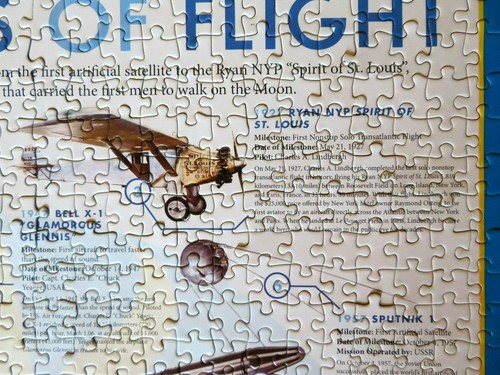 Smithsonian "Hitos del Vuelo" - Un Acuario 1000 Piezas Puzzle 20"x 27" Completo - Imagen 5 de 12