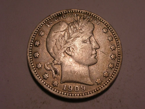1909 Barber Quarter (XF & Attractive)