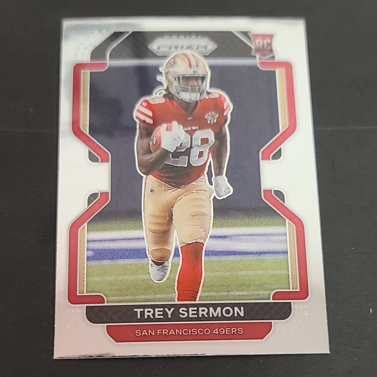 2021 Prizm Trey Sermon Rookie RC #354 San Francisco 49ers