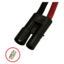 Boss Part # HYD04355 - Power and Ground Cable Male End Spring Sleeve