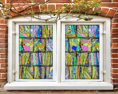 3D Green Octopus Legs ZHUA439 Window Film Print Sticker Cling Stained Glass UV