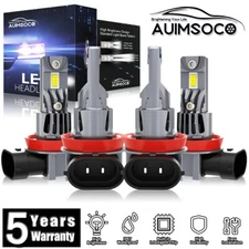 For Chevy Silverado 1500 2500HD 2023-2025 LED Headlights Bulbs Hi/Lo Beam 6500K