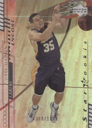 Mark Madsen マーク・マドセン サイン色紙 2000-01 Fleer #33 Mark Madsen Signed Card AUTO PSA Slabbed Lakers