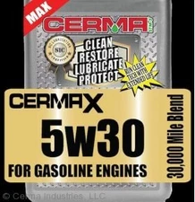  Cerma X  5qts. 5w30 synthetic motor oil with STM3 & 2oz.Cerma EngineTreatment  