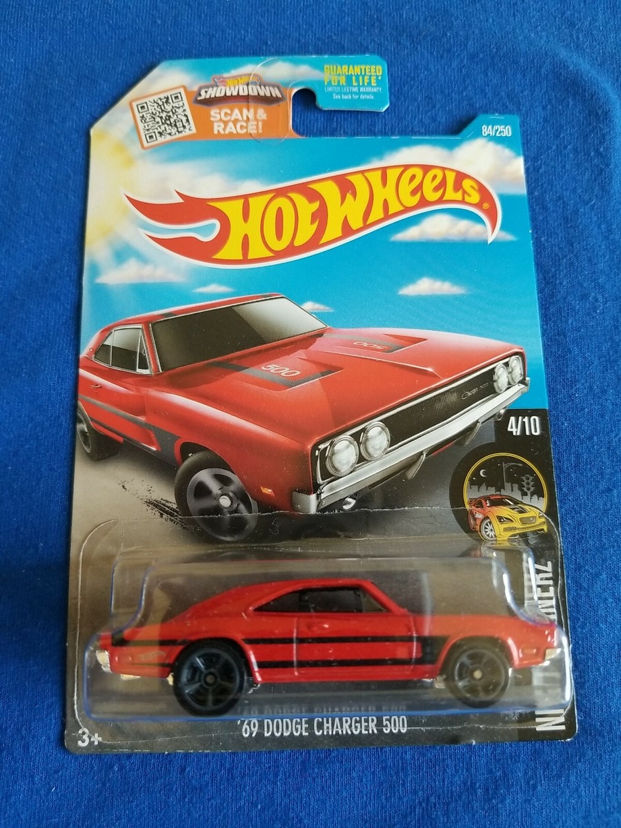 2016 Hot Wheels '69 DODGE CHARGER 500 Red 84/250 GREAT CARD Spring