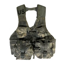 5pc. Fighting Load Carrier Vest w/ 4 MOLLE II Pouches ACU UCP US Army USGI