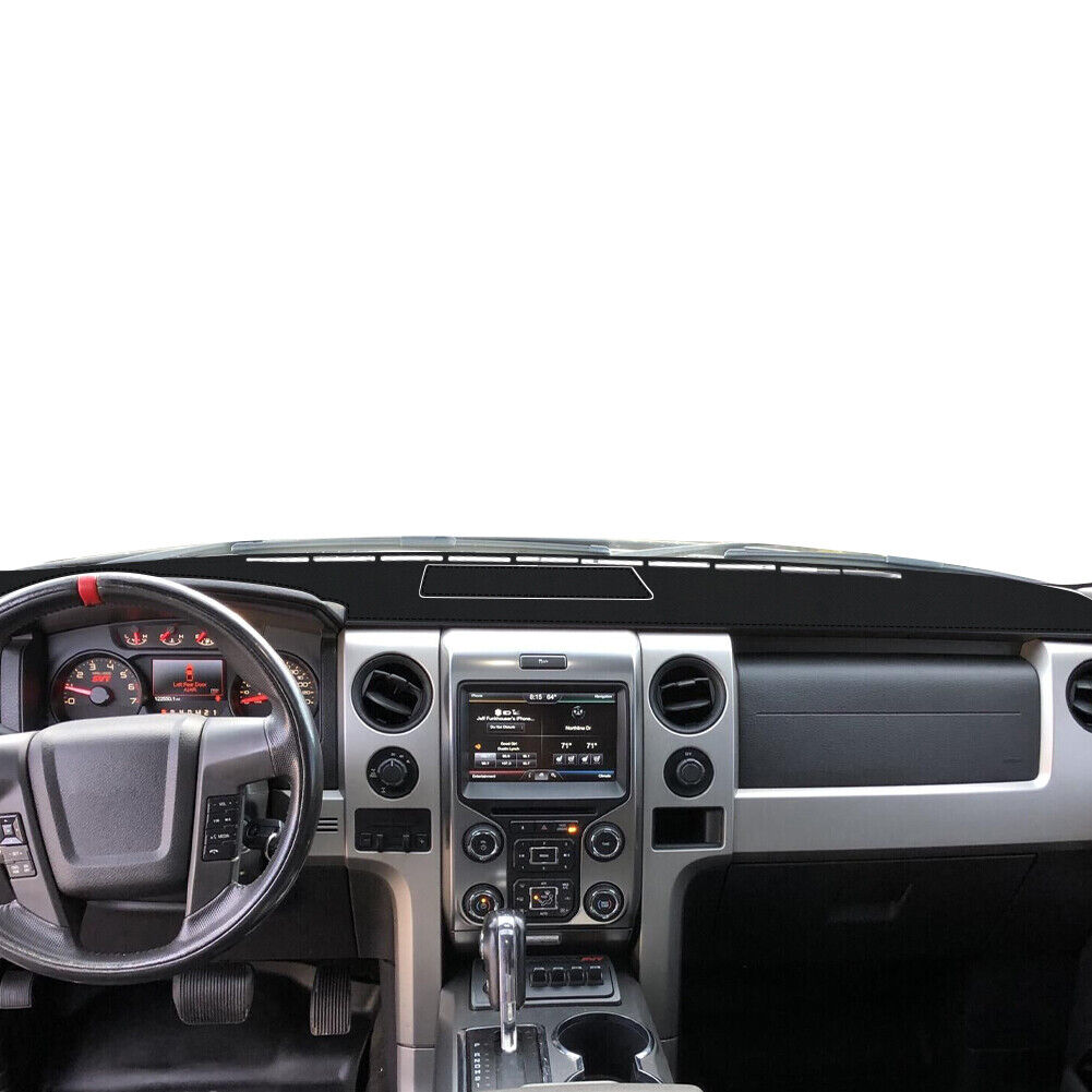 For Ford F-150 F150 Lobo Raptor 09-14 Leather Dashboard Mat For Ford F-150 F150 Lobo Raptor 09-14 Leather Dashboard Mat