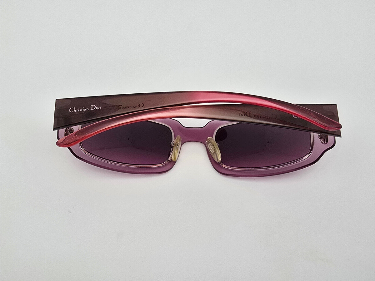 Christian Dior Working Girl 82H Purple Rose Gold Frame Purple Lens