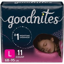 GOODNITES Youth Pants Large Girl Jumbo Pack Replaces Item 6941316 CA of 44