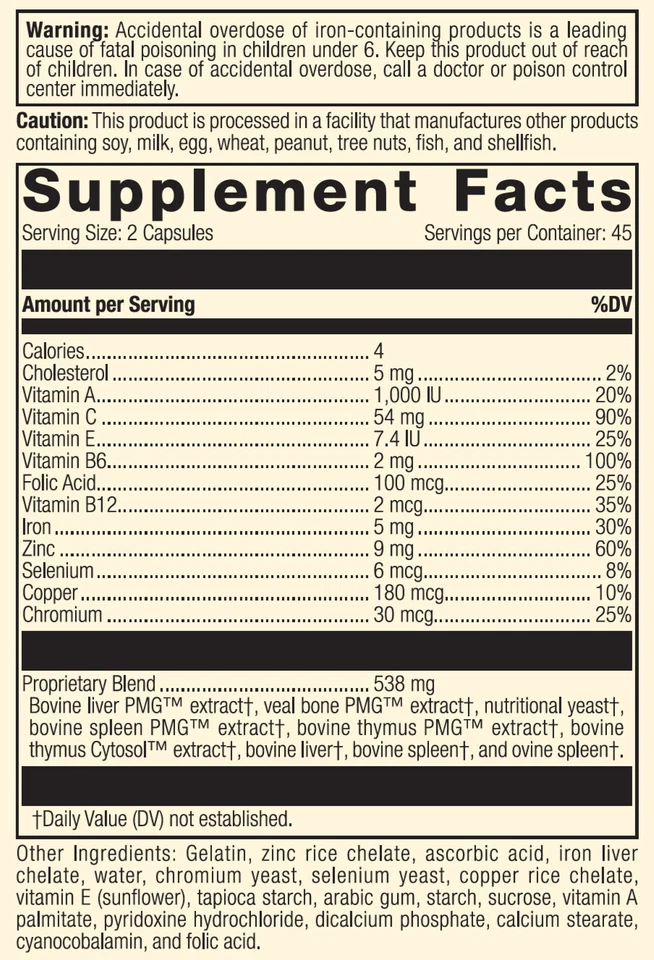 Proceso Estándar - Immuplex - 90 Cápsulas Foto 4 de 4