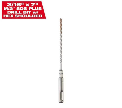 MILWAUKEE 3/16'' X 7''  SDS PLUS SCREW INSTALL CONCRETE BIT (48-20-8292)