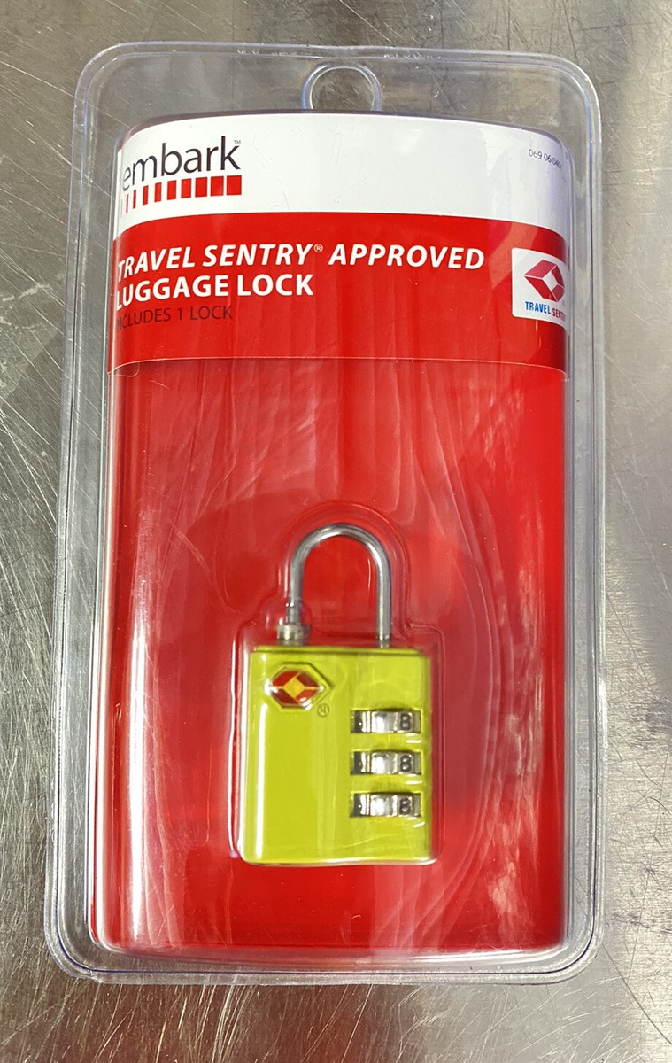 Embark Travel Security Certified Luggage Lock TSA Combination Lock Safe