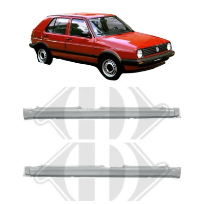 2x Schweller links rechts für VW Golf II 2 19E 1983-1991 4-Türer Reparaturblech