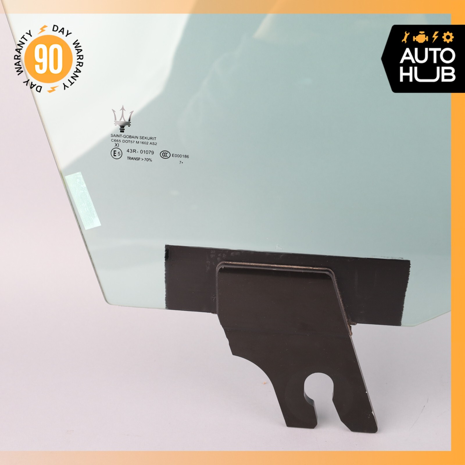 17-24 Maserati Levante M161 Front Right Passenger Side Door Window Glass OEM 64k