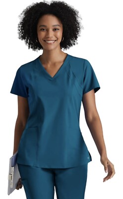 Greys Anatomy Scrub Top Barco One Scrub V-Neck Scrub Top ''Bahama'' Size M