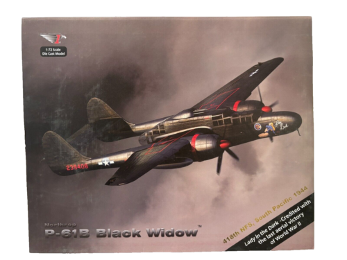 Air Force 1 Diecast 1/72 Northrop P-61B Black Widow "Lady in the Dark" - NIB