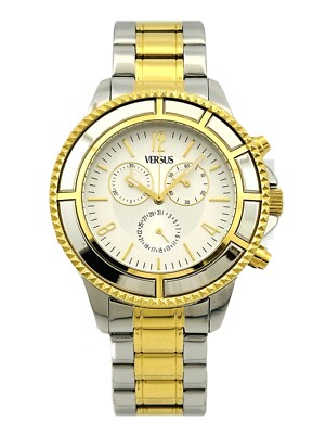 Versus by Versace SGN060013 Unisex Tokyo Silver Dial Two-Tone