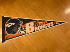 Denver Broncos felt pennant
