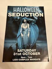 Halloween Seduction Lido Complex Margate 1992 Rave Flyer A4
