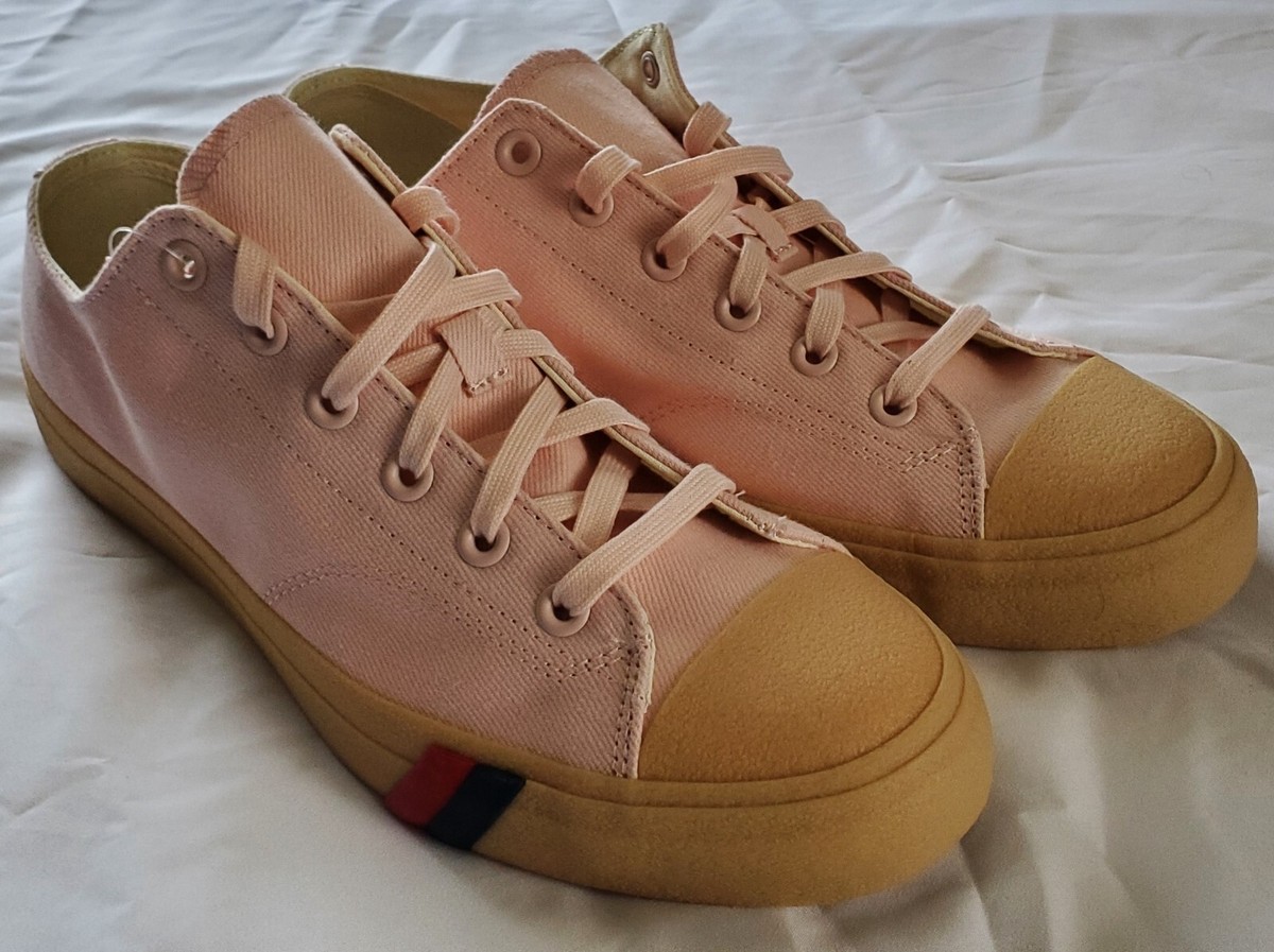 Pro Keds Royal Low Sneaker Crepe Greige Pink PK66134 Sz 10 13