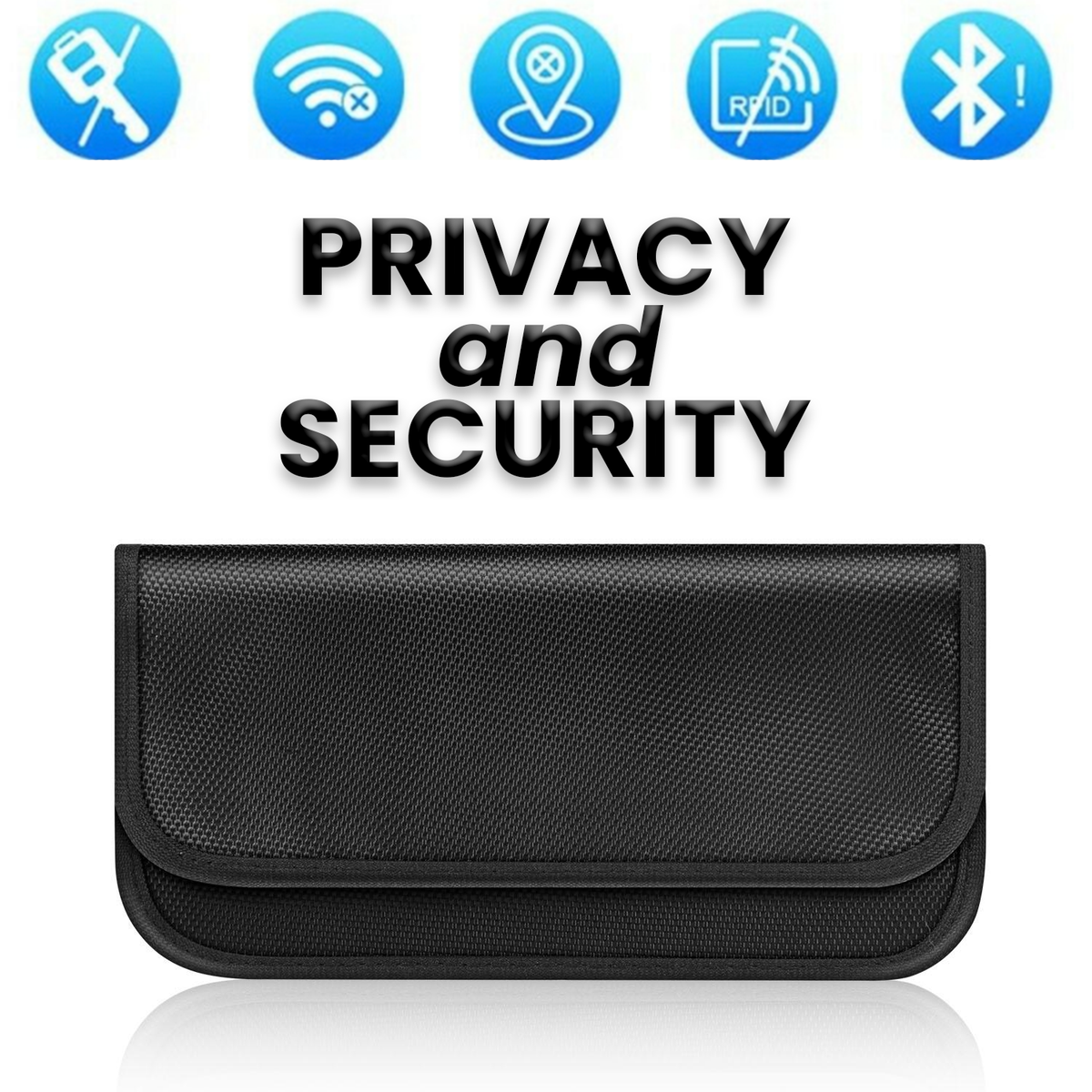 Faraday Cell Phone Bag & Wallet 🚫 Block Emergency Alerts, RFID, & EMF Signals❗️ - Foto 9