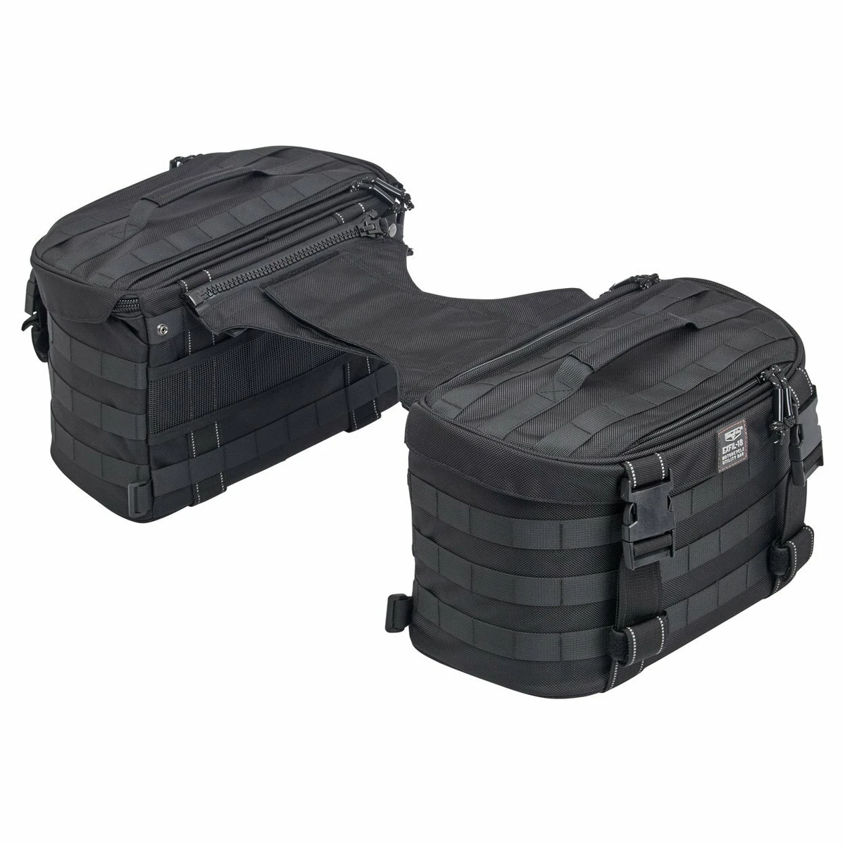 Biltwell EXFIL 18 Saddlebags Black Harley Dyna Softail XL FXR