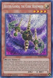 Buster Gundil the Cubic Behemoth - MVP1-ENS35 - Secret Rare - 1st Edition x3 - N