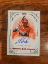 2022 Onyx Vintage Baseball Base Auto Blue Ink #VA-JL Jordan Lawlar - Arizona