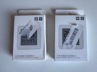 2x Xiaomi Mijia BT Bluetooth 2 Wireless Thermometer Hygrometer für Smart Home