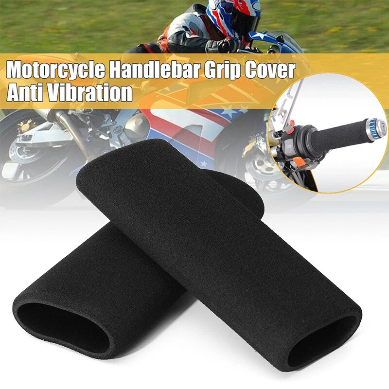 2Pcs 5in Handlebar Hand Grips Cover Protector Foam For Motorcycle Sport Bike ATV - Image 4 of 4