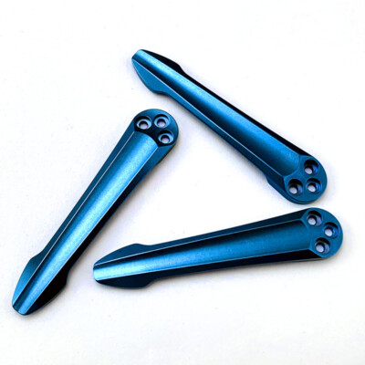 1pc Solid Titanium 3D Milled Clip  w/Screws For Spyderco Para 2, 3, Smock +