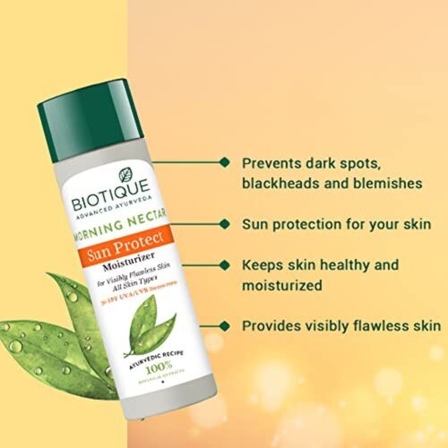 Biotique Morning Nectar Sun Protect Moisturizer SPF 30 UVA/UVB Sunscreen| Contai - Picture 8 of 10