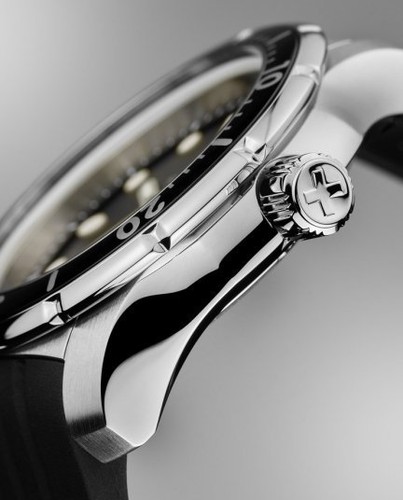 SWIZA WAT.0461.1003 SWISS MADE MODELO TETIS DE HOMBRE EN ACERO Y CAUCHO GENT - Photo 2 sur 6