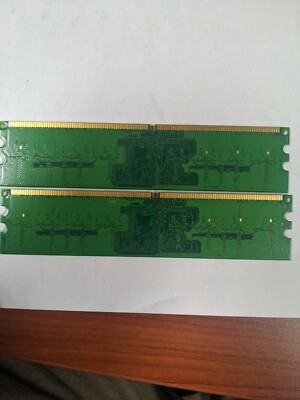 Kit Mémoire DDR2 Crucial 2 Go (2x1 Go) PC2-5300U 667 MHz - Testé, Occasion En état Fonctionnel
