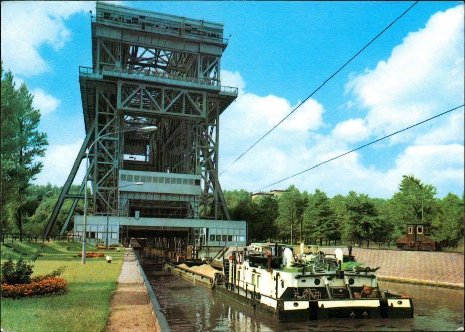 Carte Postale Ancienne – Ascenseur à Bateaux De Niederfinow (Allemagne)