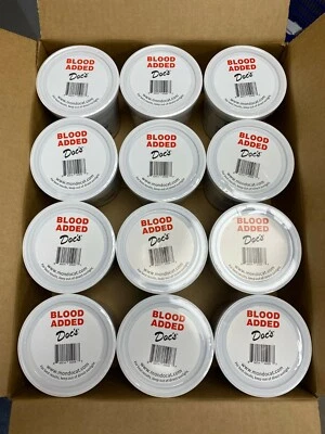 DOC'S 1 CASE DOCS SOFT CATFISH GETTER DIP BAIT BLOOD RECIPE 12-12 OZ TUBS